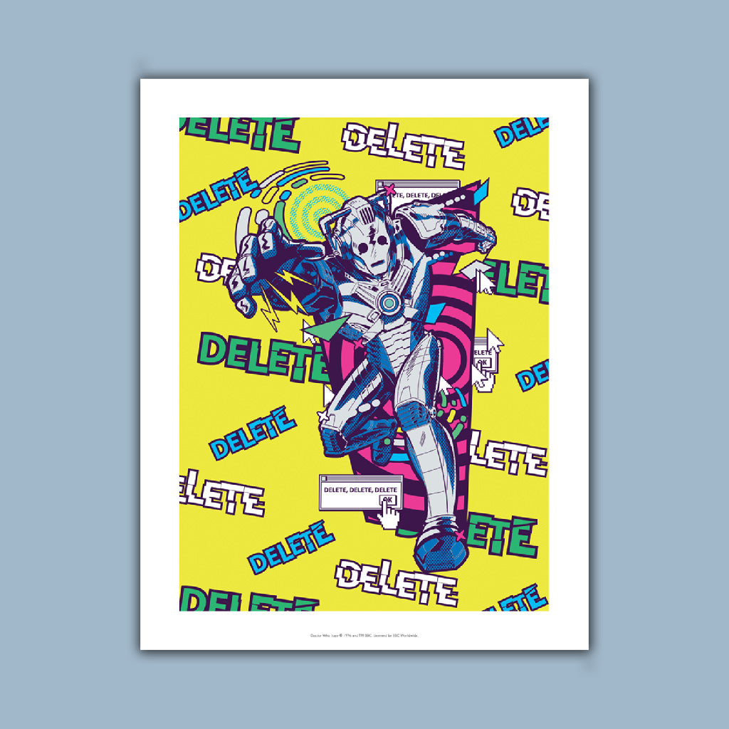 Gridlock Cyberman Rush Art Print