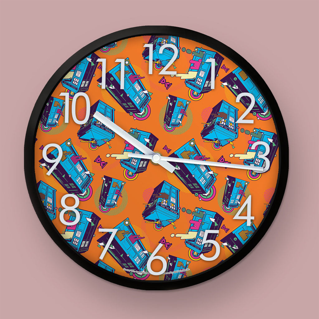 Gridlock TARDIS - Orange Clock