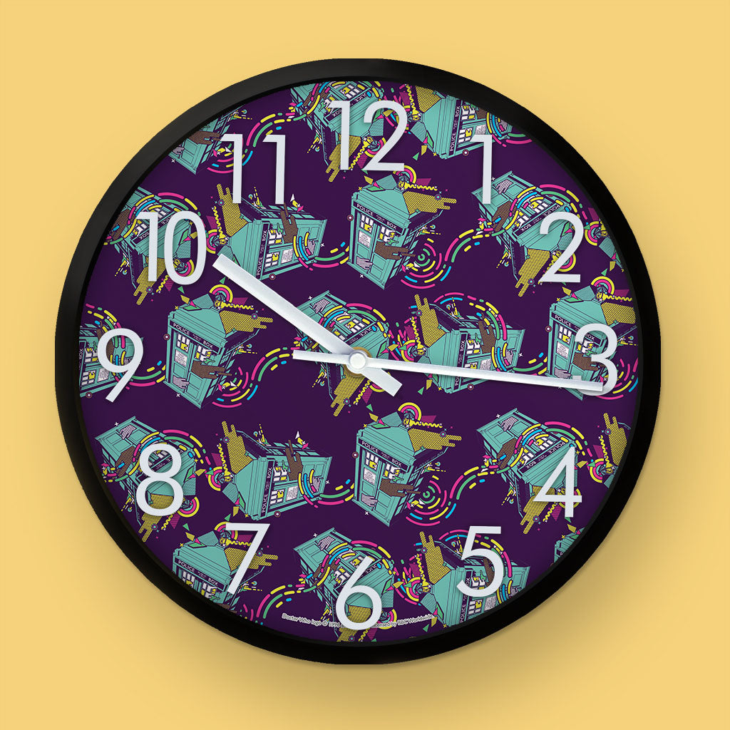 Gridlock TARDIS - Purple Clock