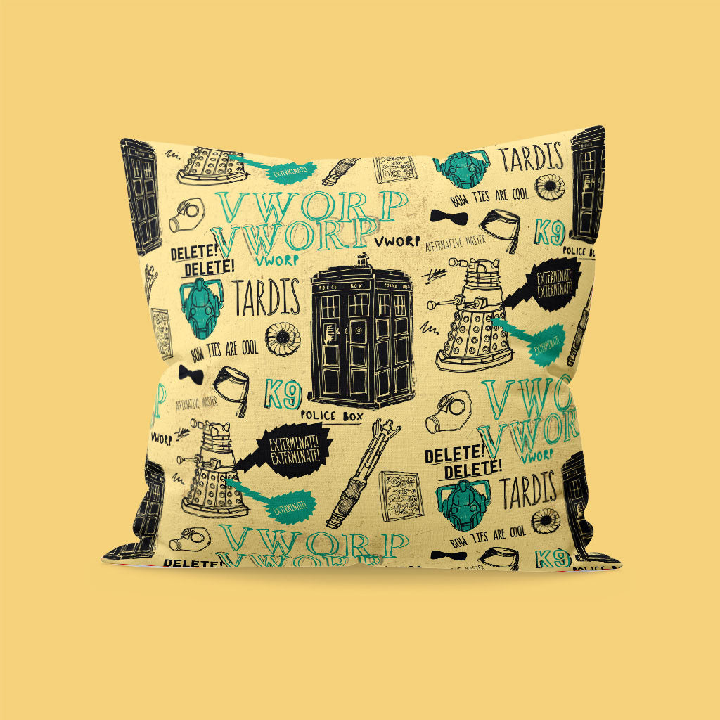 Doctor Who Handmade Elements Cushion