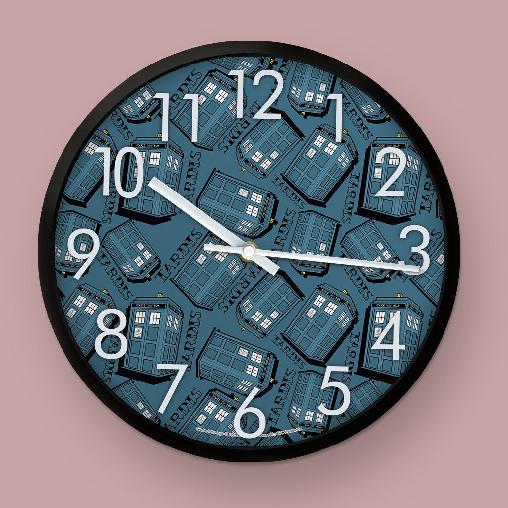 Pinup TARDIS Pattern Clock