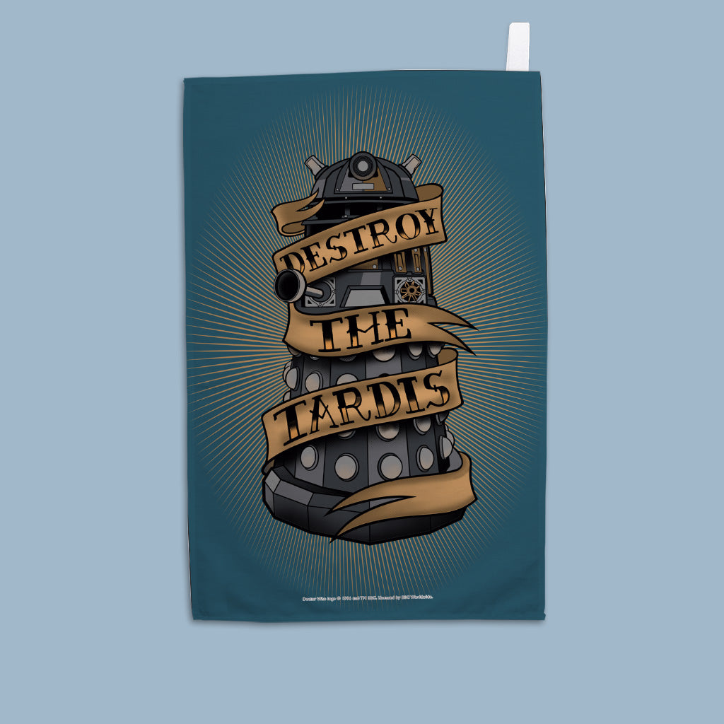 Pinup Dalek Tea Towel