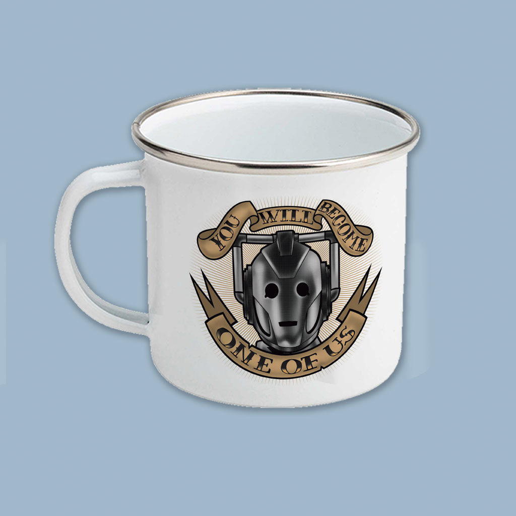 Pinup Cyberman Enamel Mug