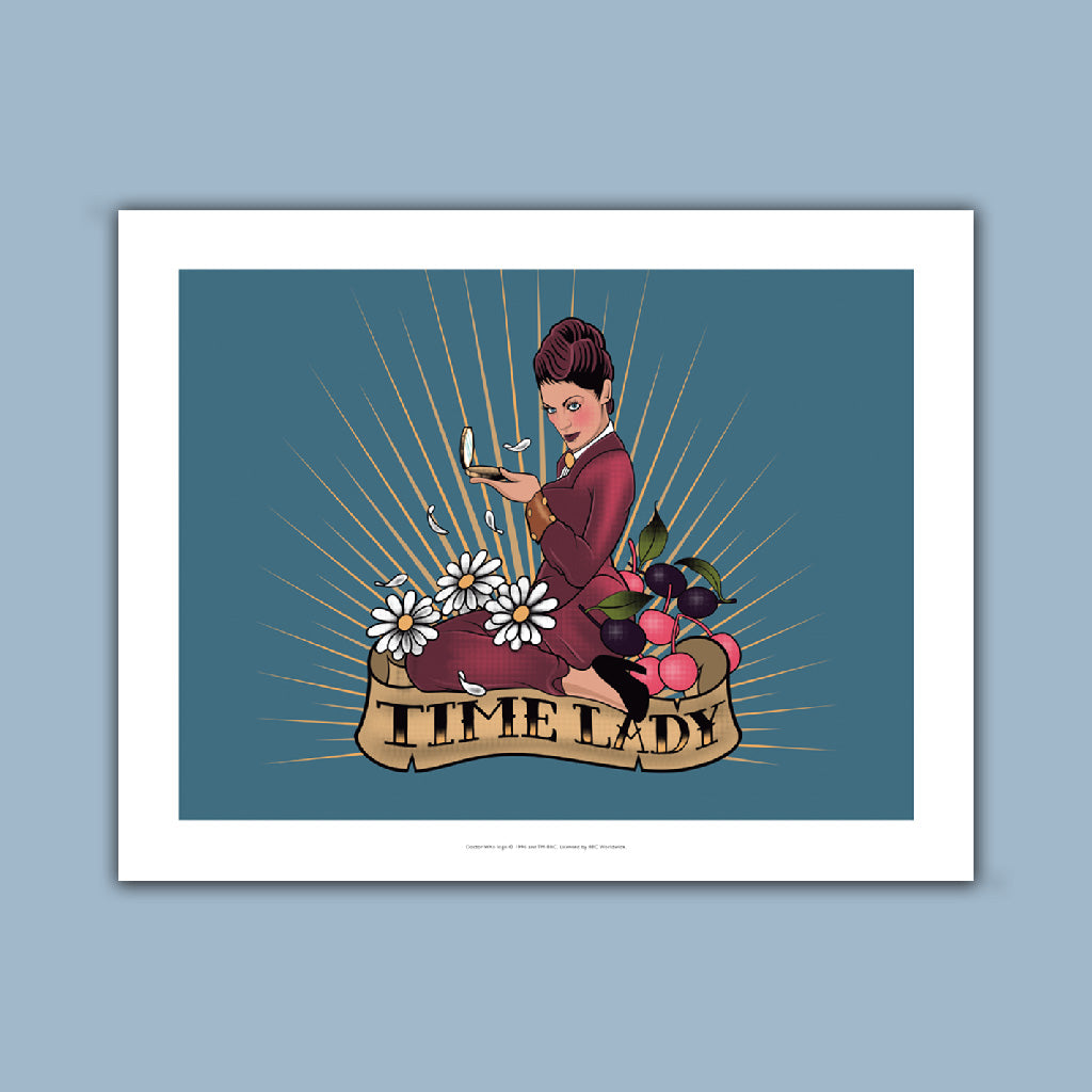 Pinup Time Lady Art Print