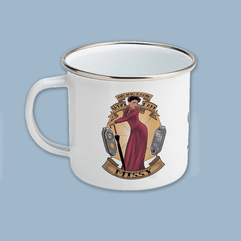 Pinup Missy Enamel Mug