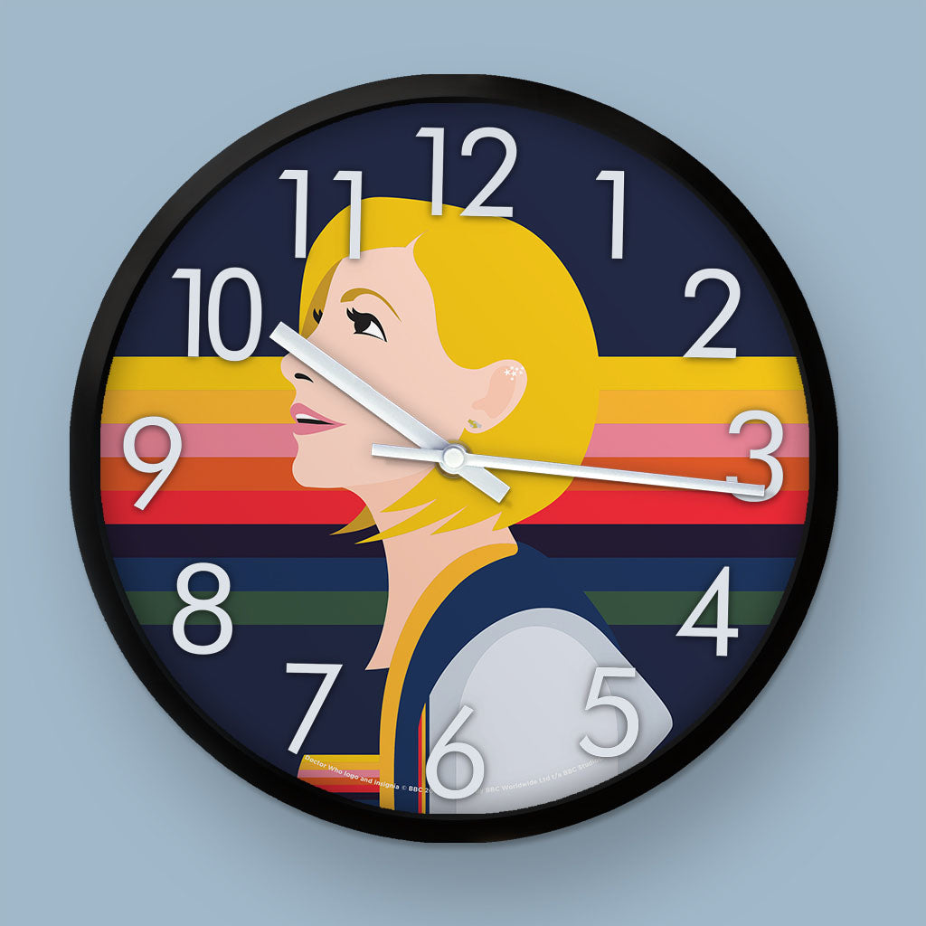 Thirteenth Doctor Rainbow Clock