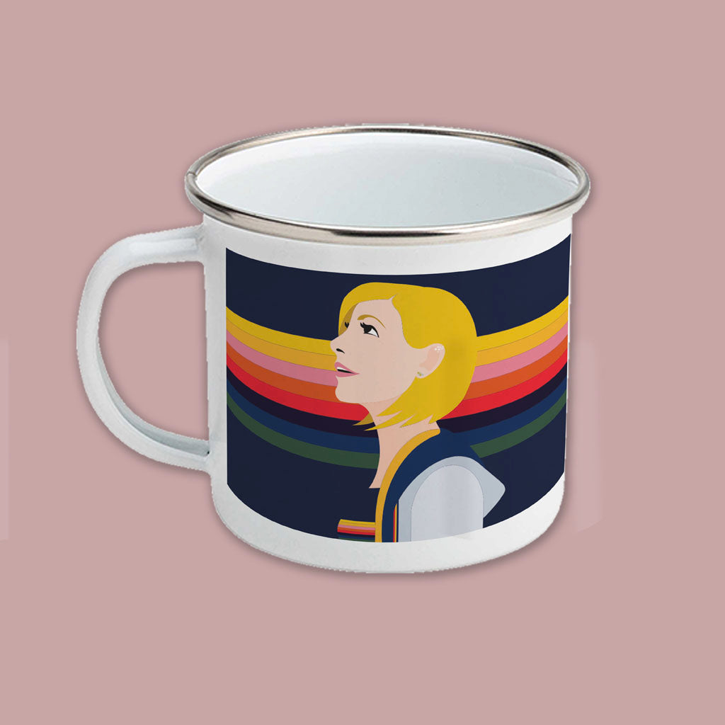 Thirteenth Doctor Rainbow Enamel Mug