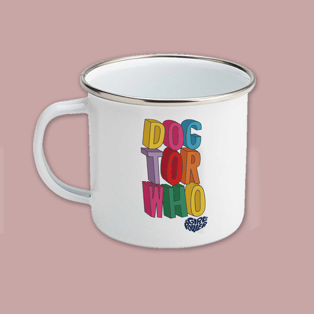 Thirteenth Doctor Stacked Enamel Mug