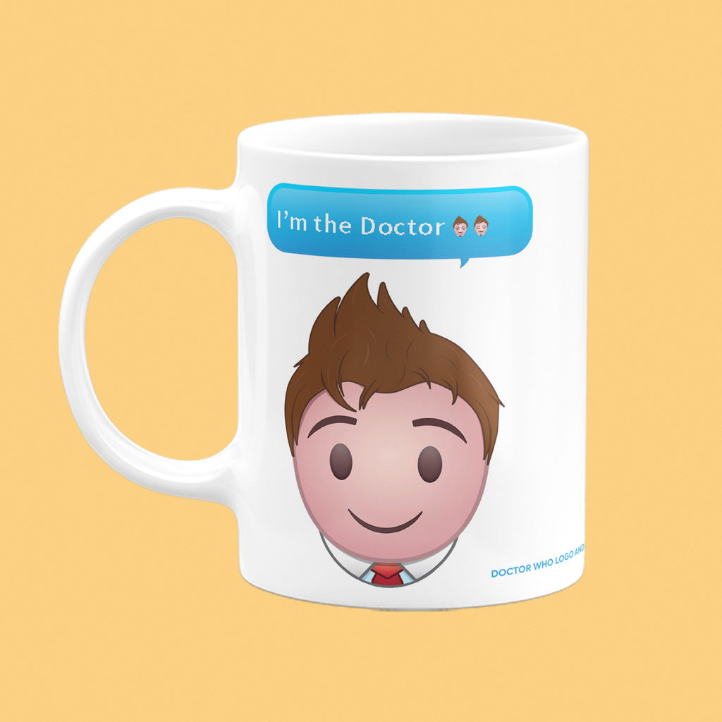 Tenth Doctor Emoji Mug