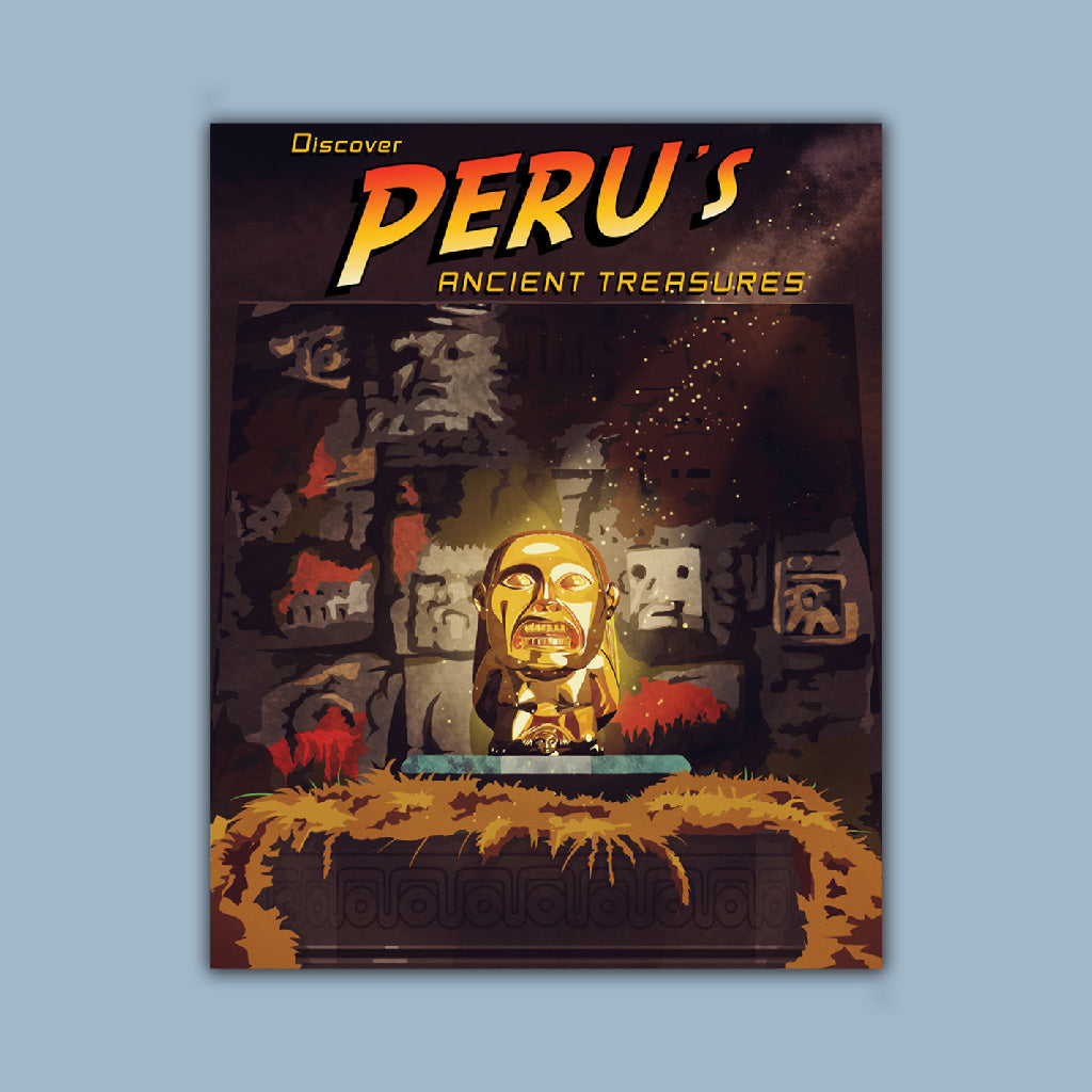 Film Poster  - Peru's ancient treasures Art Print
