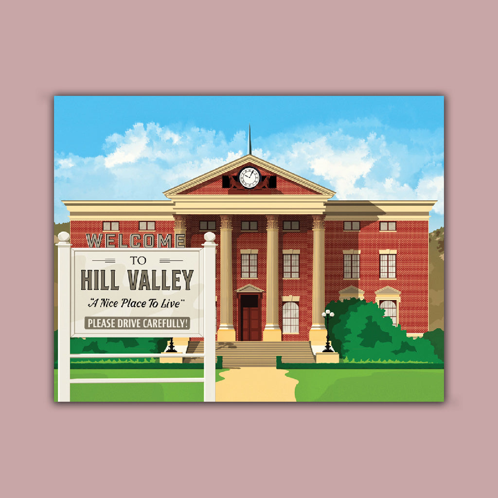 Film Poster - Hill Valley 1955 Art Print