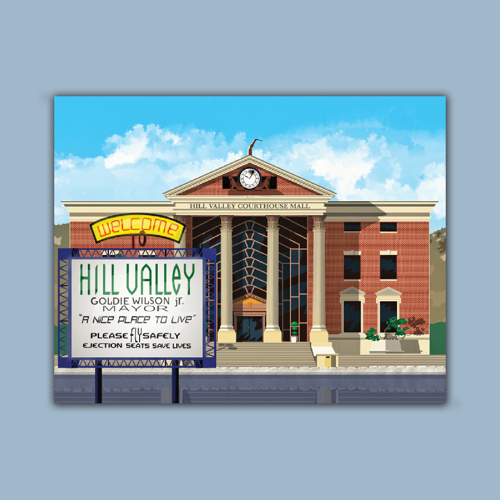 Film Poster - Hill Valley 2015 Art Print