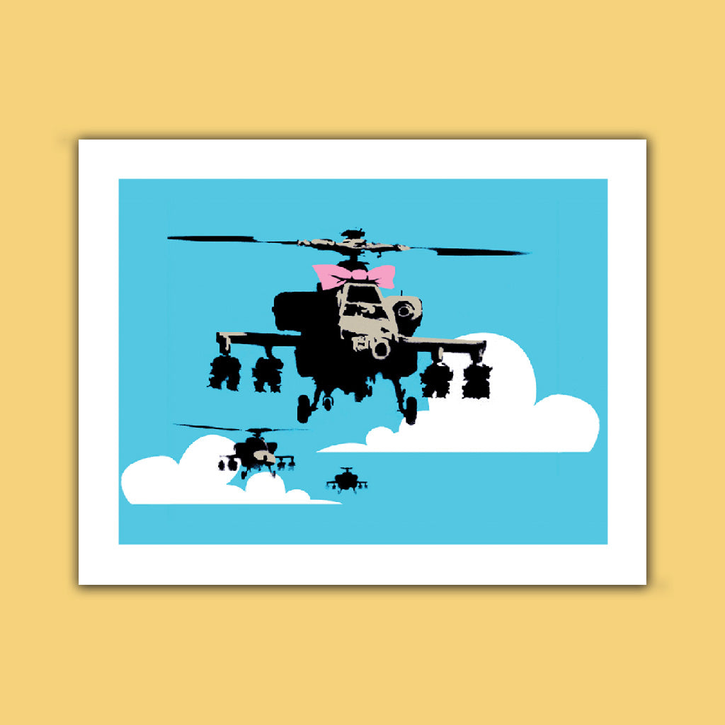 Graffiti art - Helicopter bow Art Print
