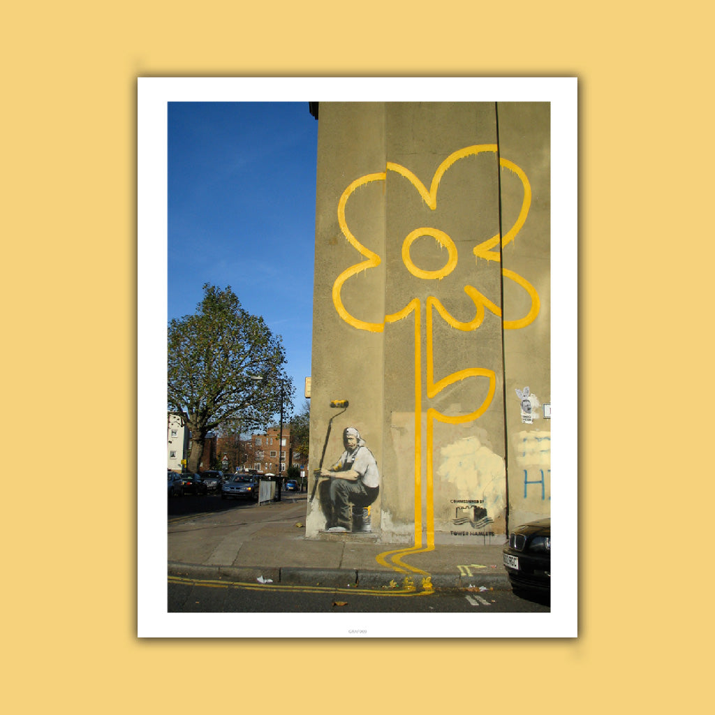 Graffiti art - Flower Art Print