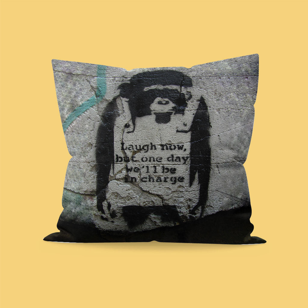 Graffiti art - Laugh now Cushion