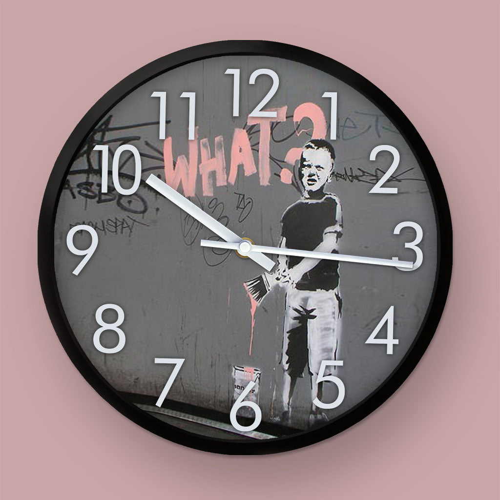 Graffiti art - What? Clock