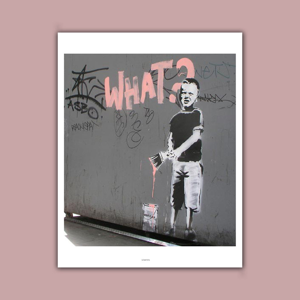 Graffiti art  - What? Art Print