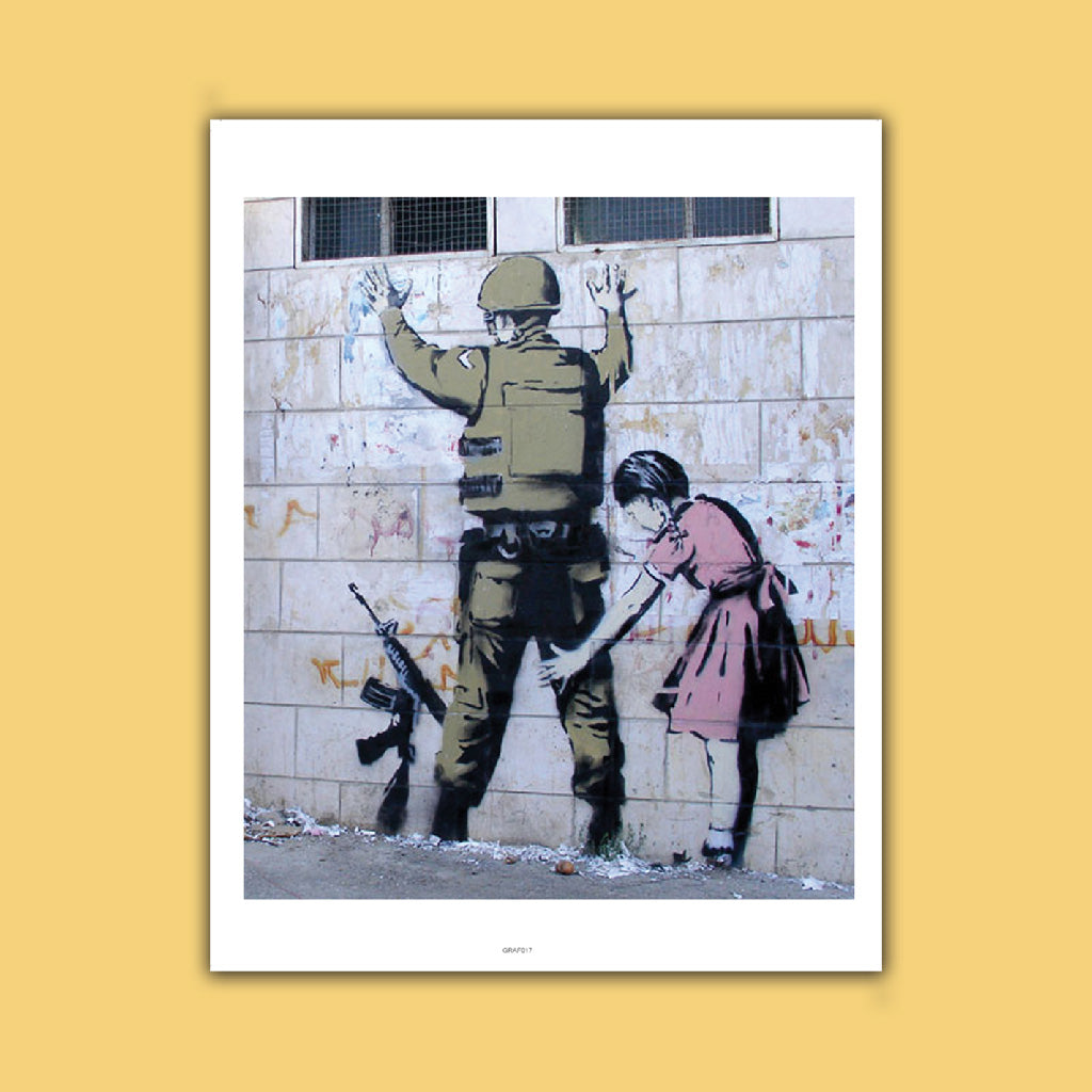 Graffiti art - Pat down Art Print