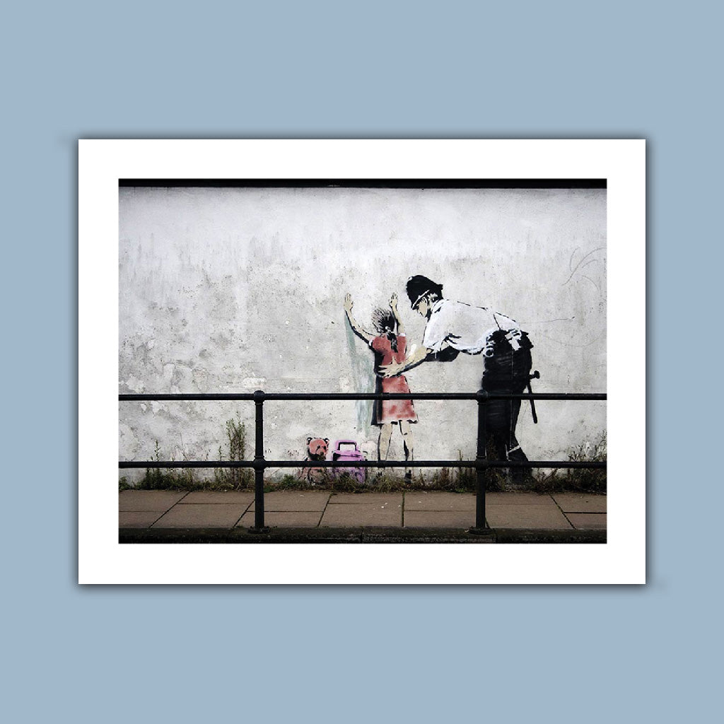 Graffiti art - Police pat down Art Print