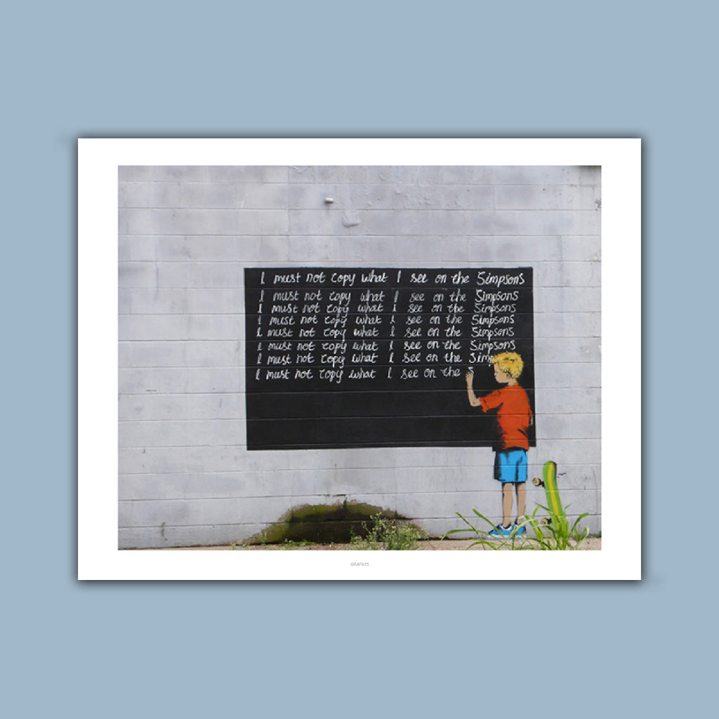 Graffiti art - Writing lines Art Print