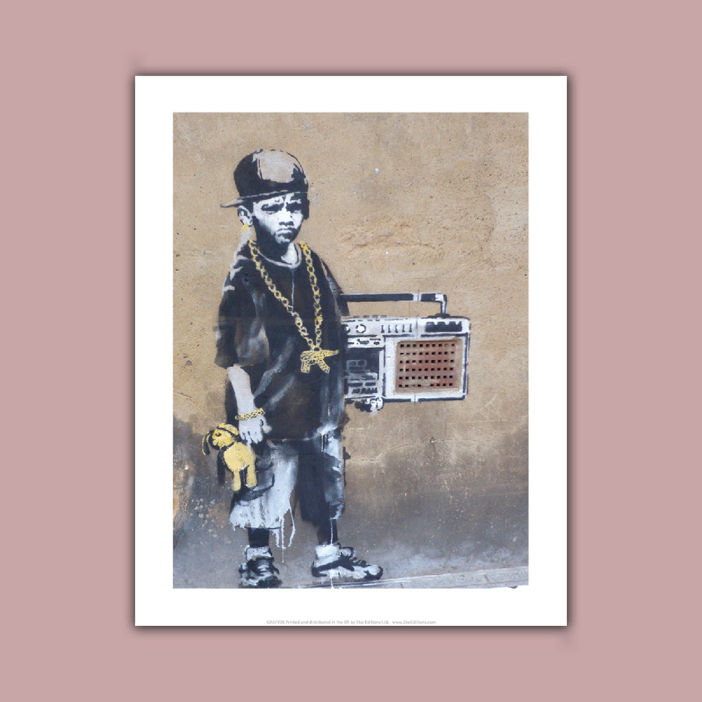 Graffiti art - Gold chains Art Print