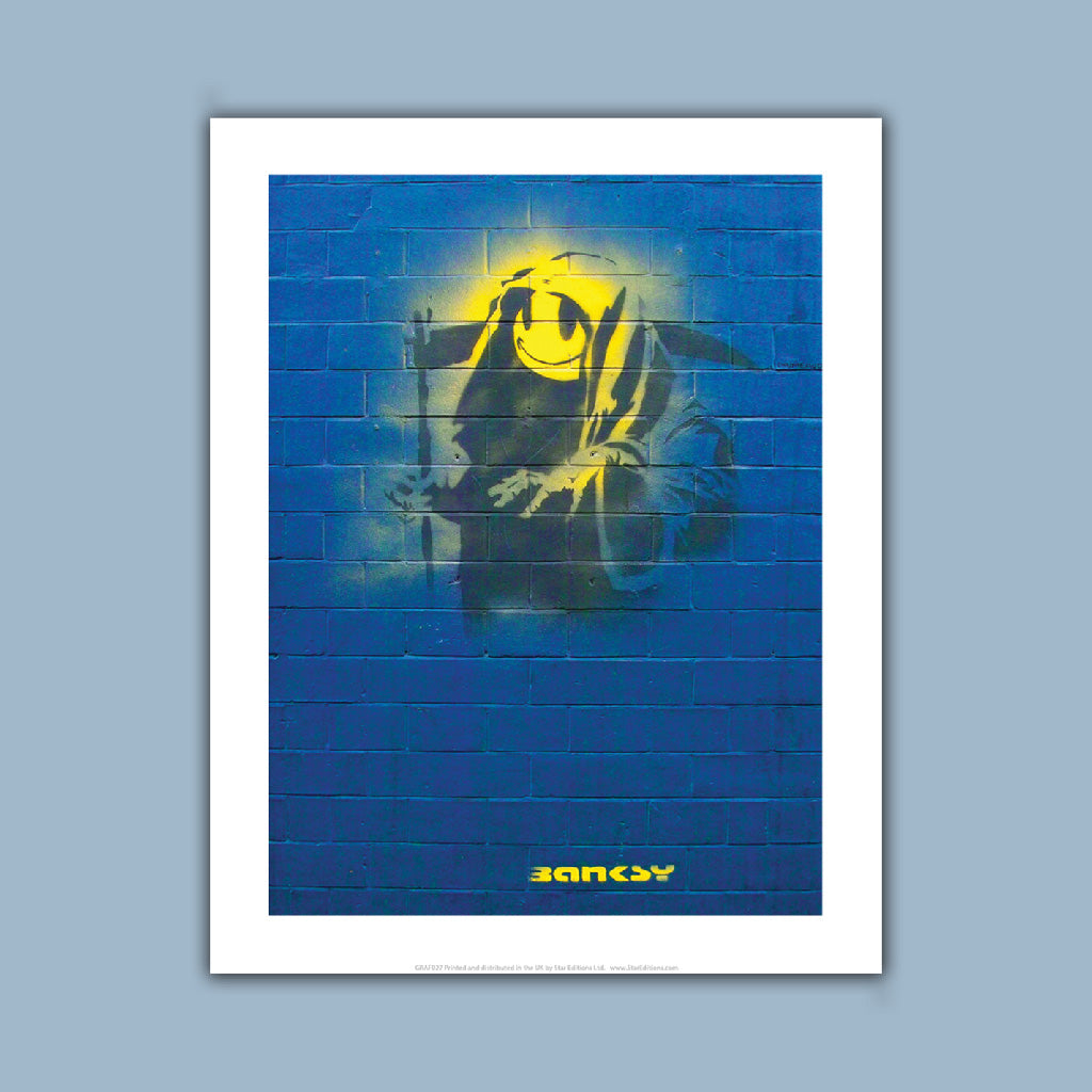 Graffiti art - Grin reaper Art Print