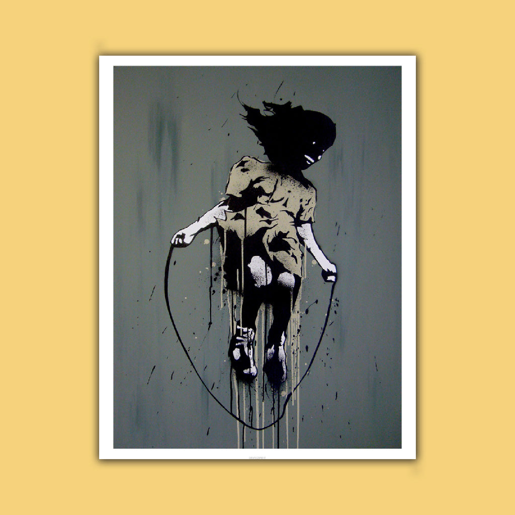 Graffiti art - Skipping rope Art Print