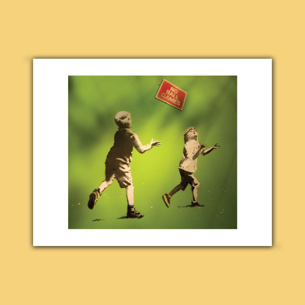 Graffiti art - No ball games Art Print