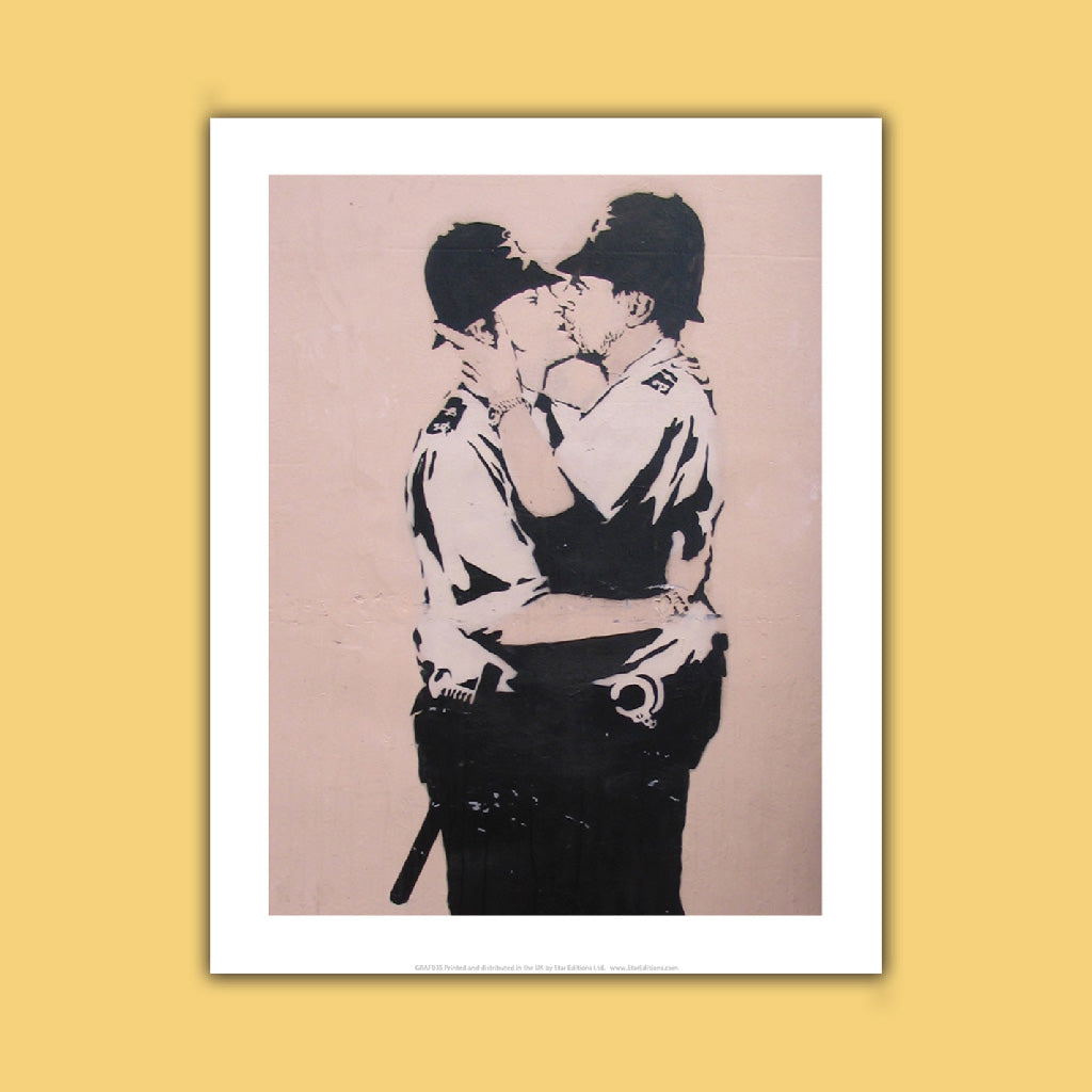 Graffiti art - Kiss Art Print