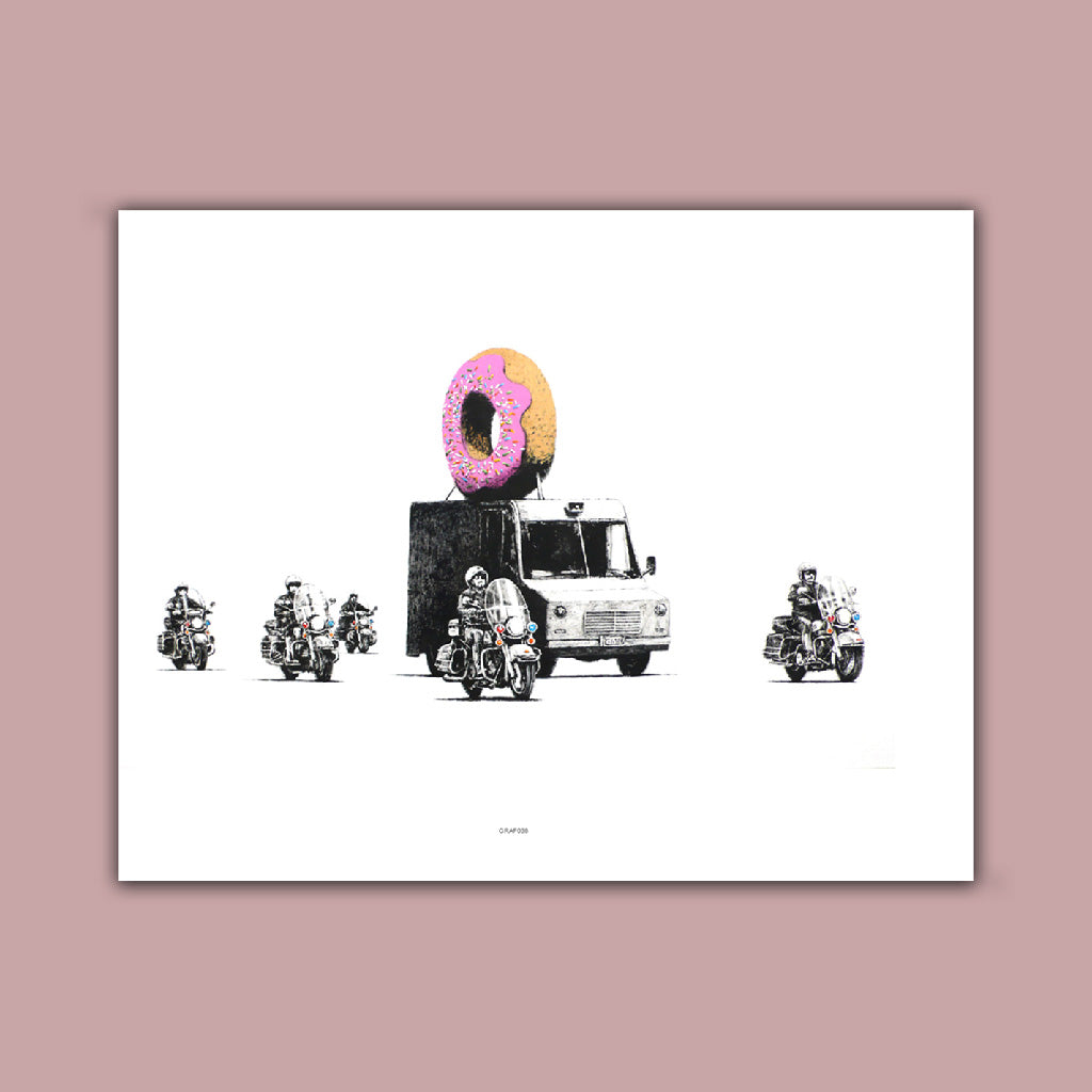 Graffiti art - Donut truck Art Print