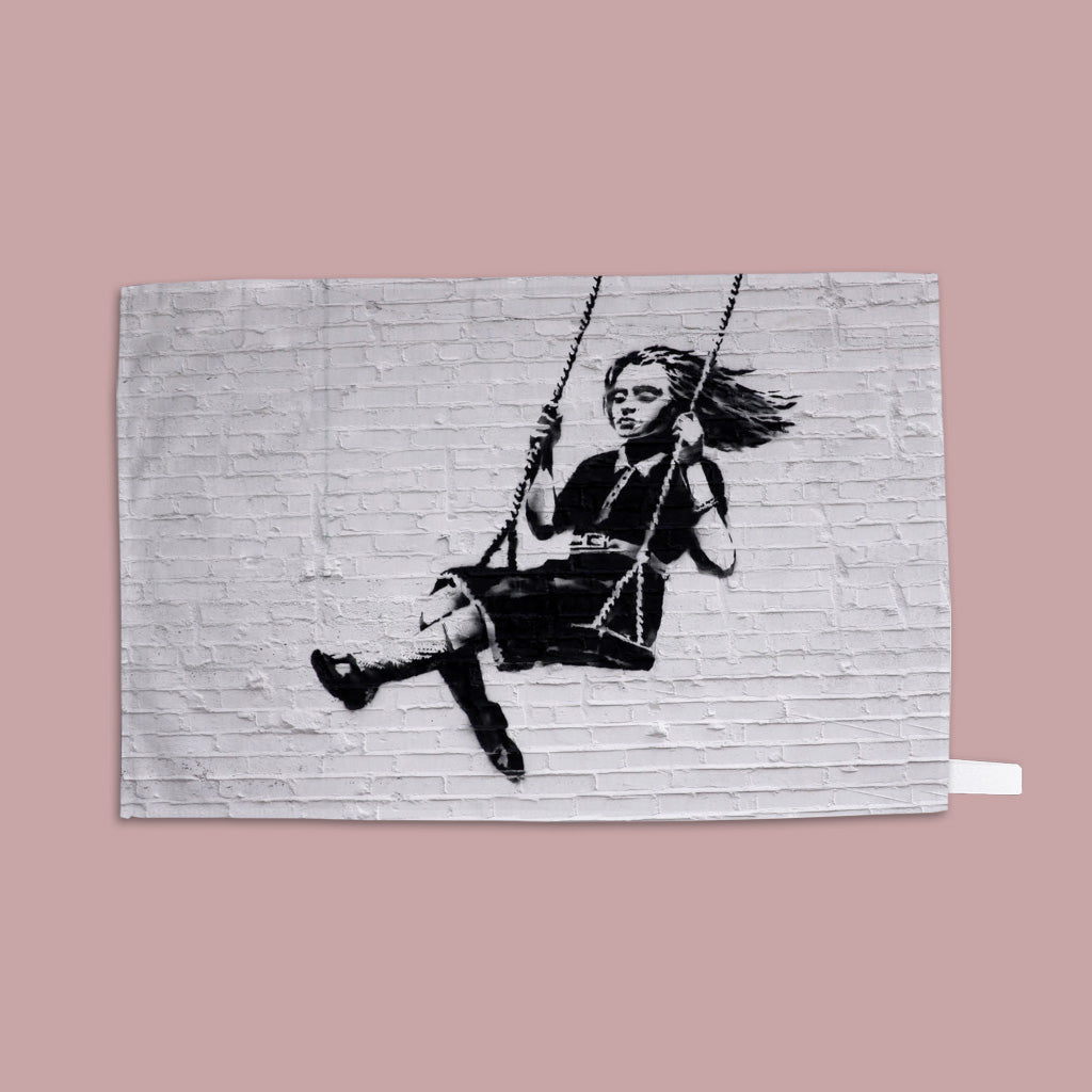 Graffiti art - Swing  Tea Towel