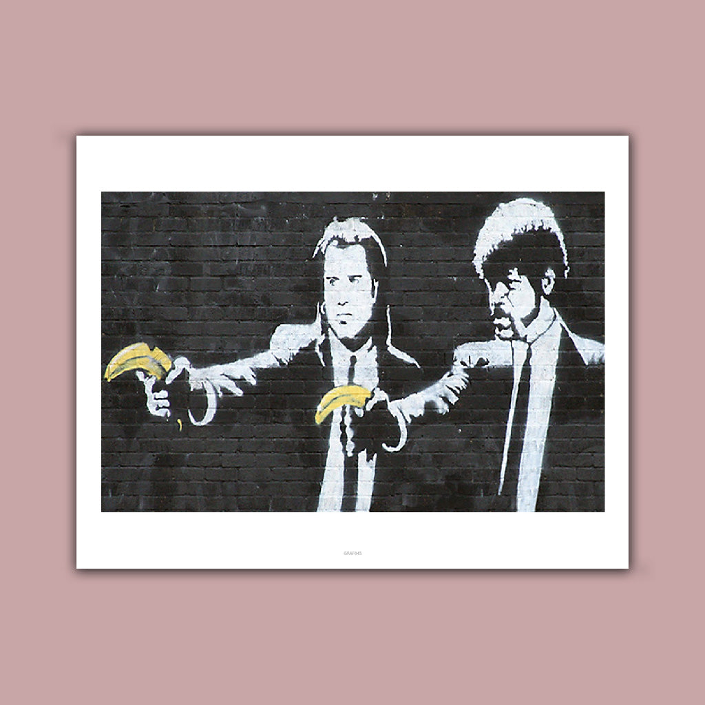 Graffiti art - Banana gun Art Print