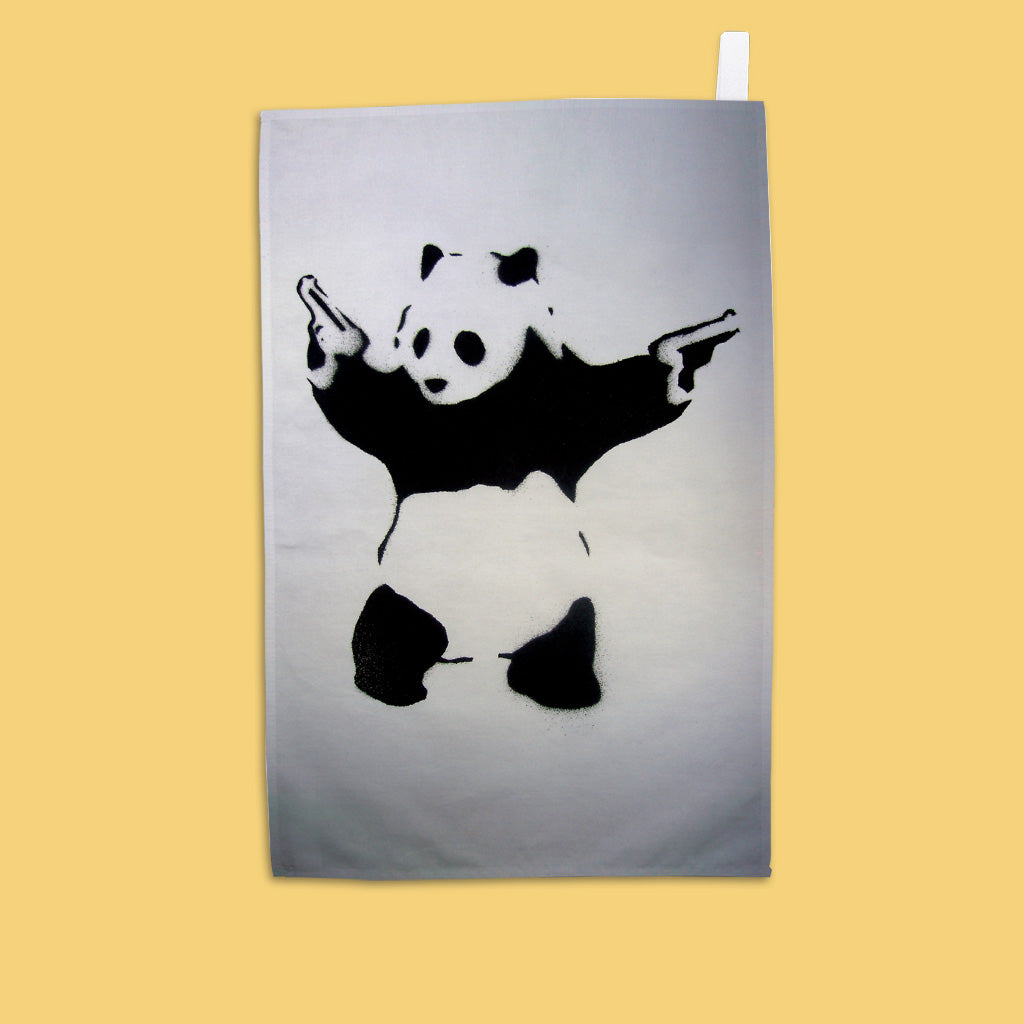 Graffiti art - Bamboo shoots Tea Towel