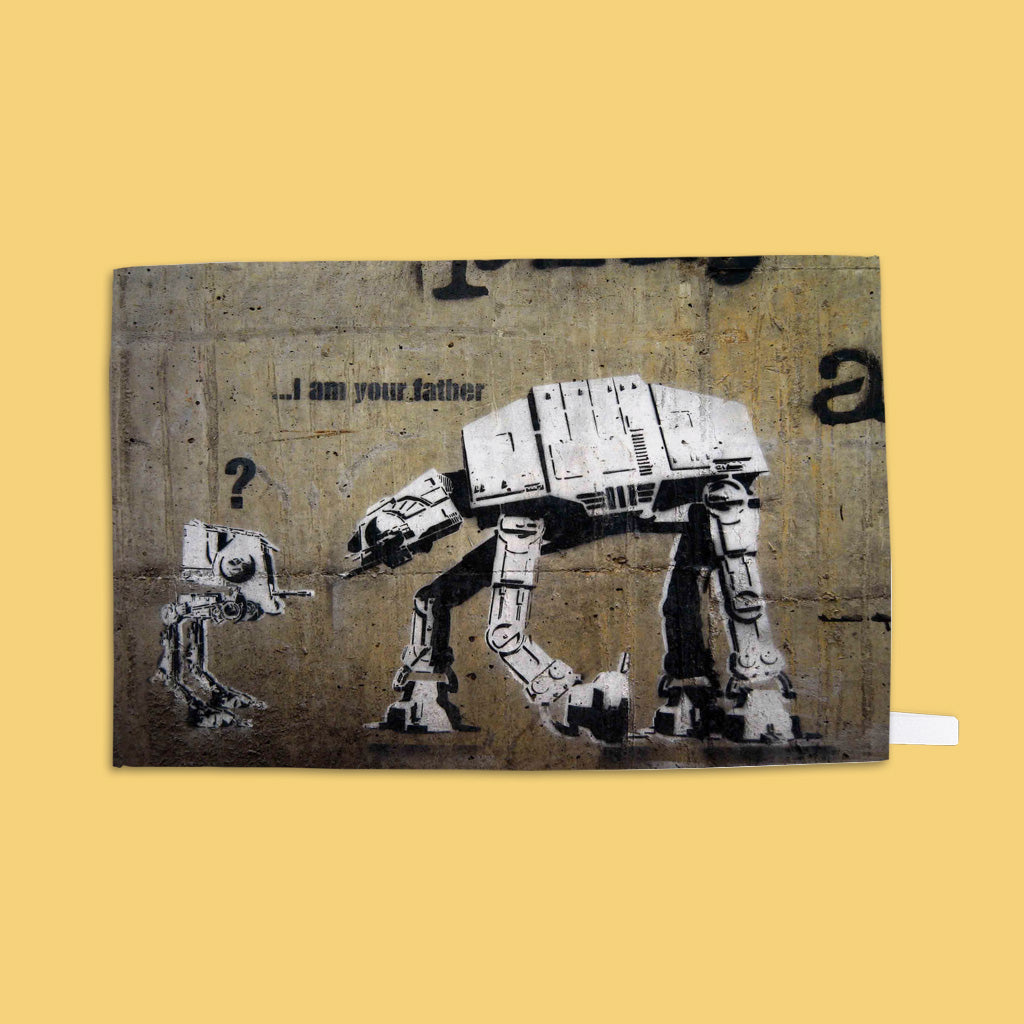 Graffiti art  - I am your Father  Tea Towel