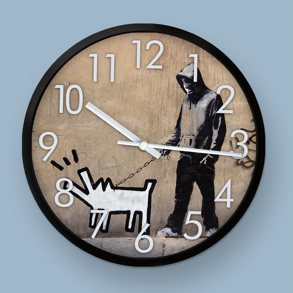 Graffiti Art - Dog Clock