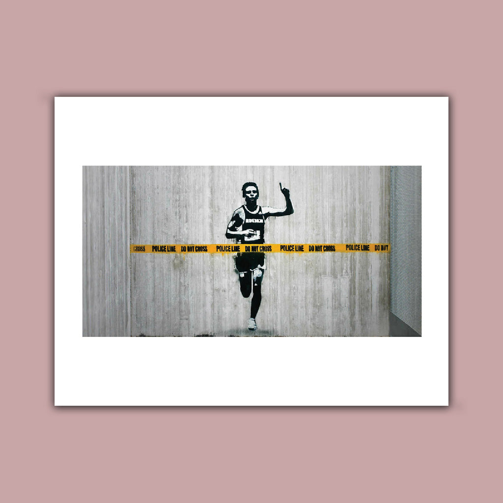 Graffiti art - Do not cross Art Print