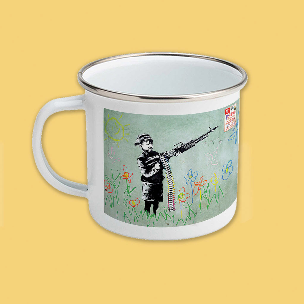 Child at war Enamel Mug