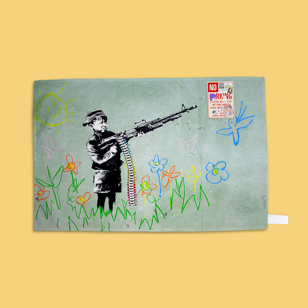 Child at war Tea Towel