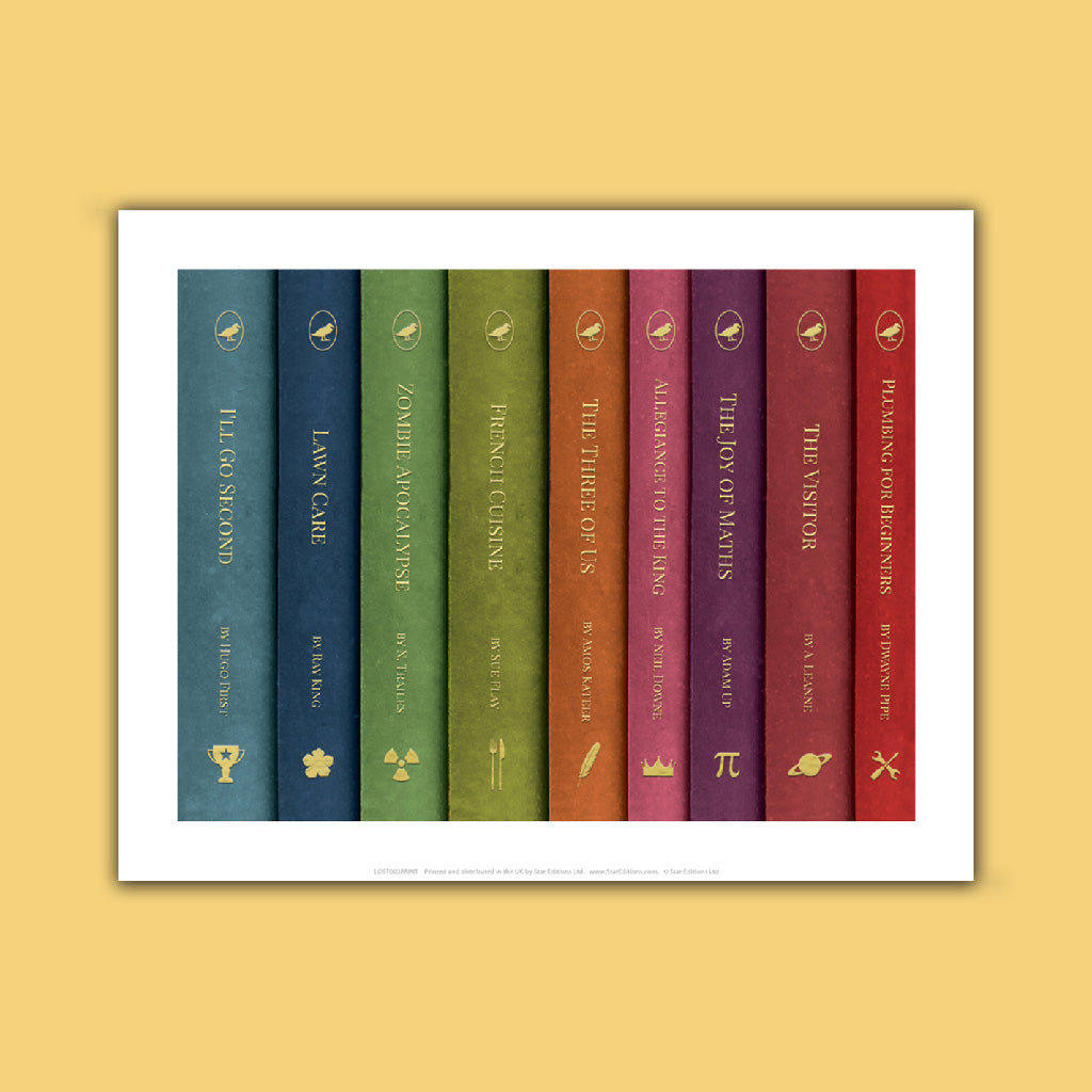 Lost and Bound - Book Puns Art Print