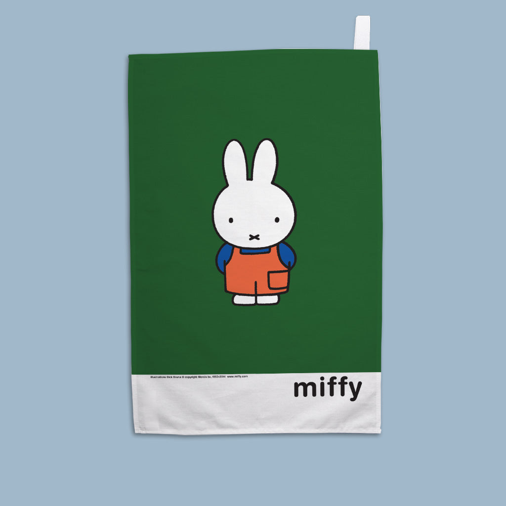 Miffy - Orange dungarees  Tea Towel