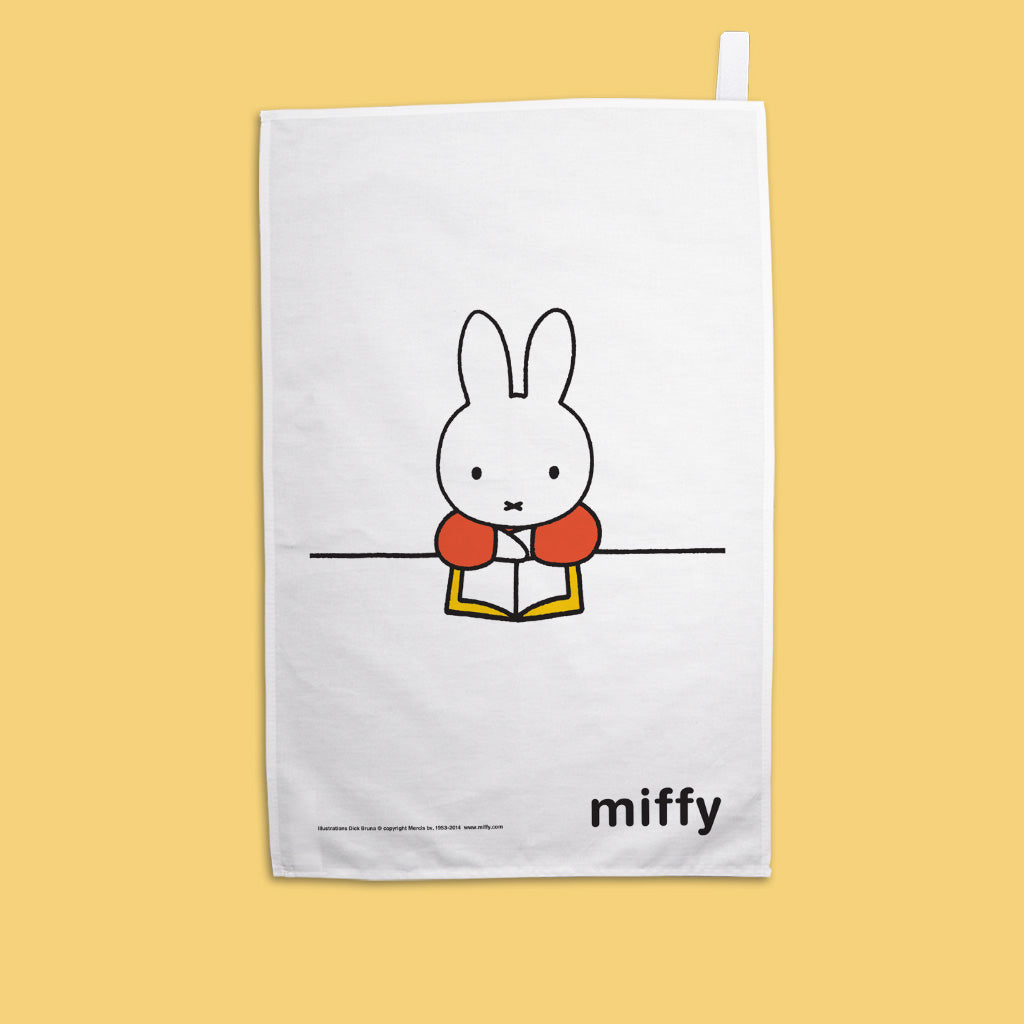 Miffy - Reading a book  Tea Towel