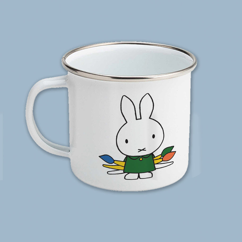 Miffy -Paintbrushes  Enamel Mug