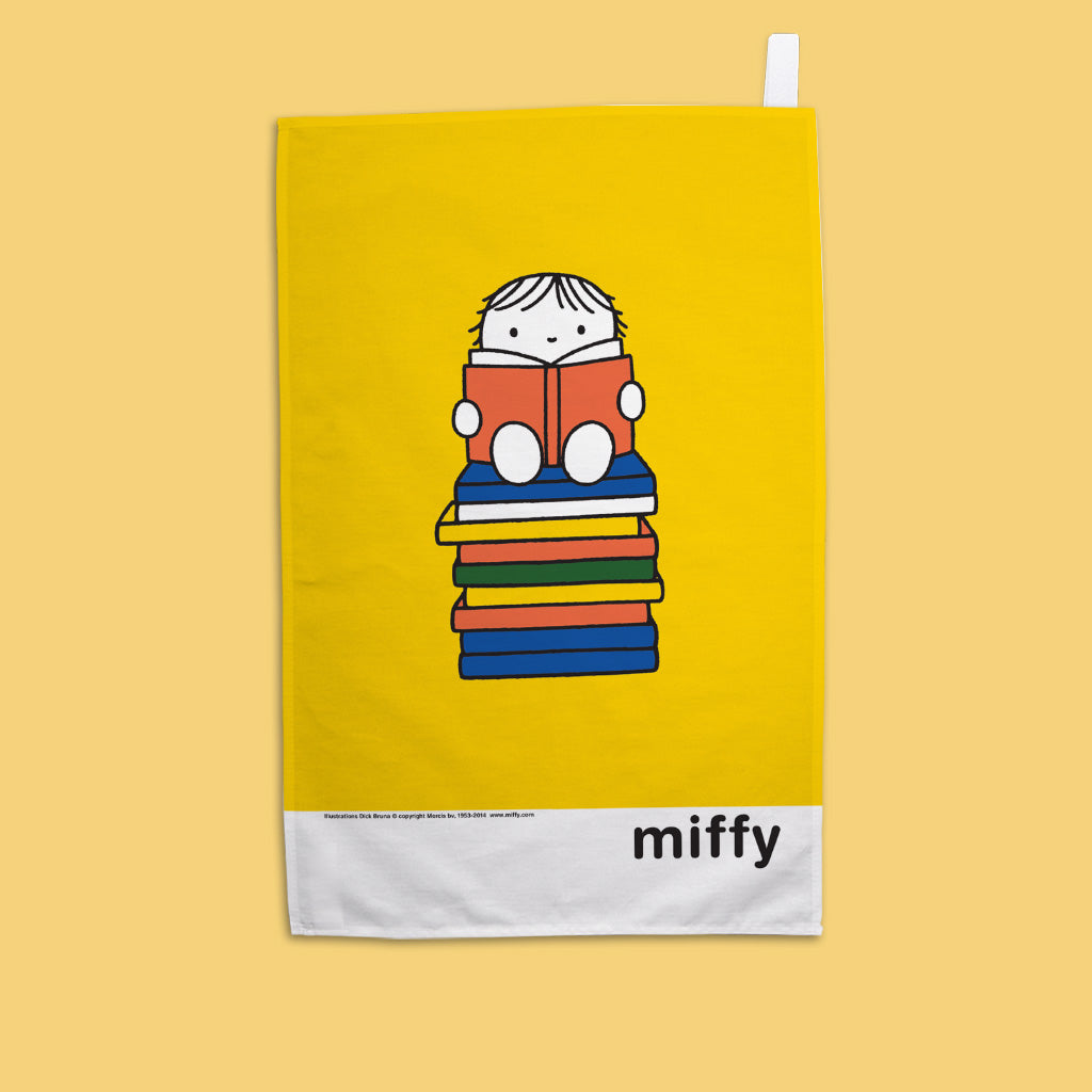 Miffy - Books Tea Towel