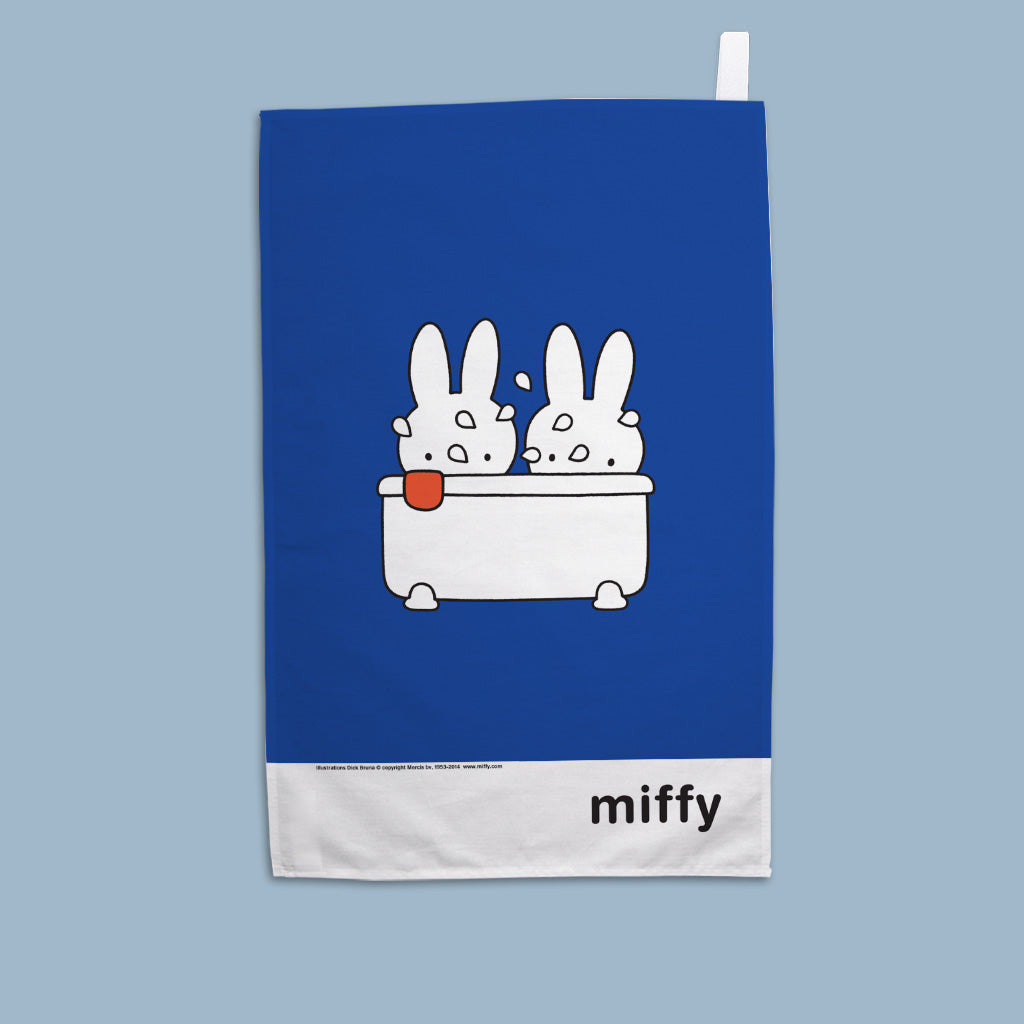 Miffy - In the bath  Tea Towel