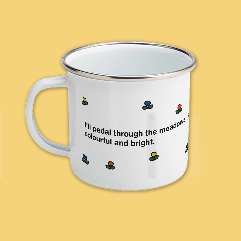 Miffy Bicycle Enamel Mug