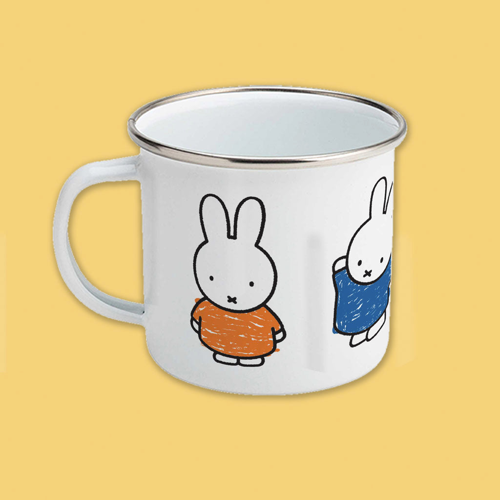 Miffy - 4 images of miffy  Enamel Mug