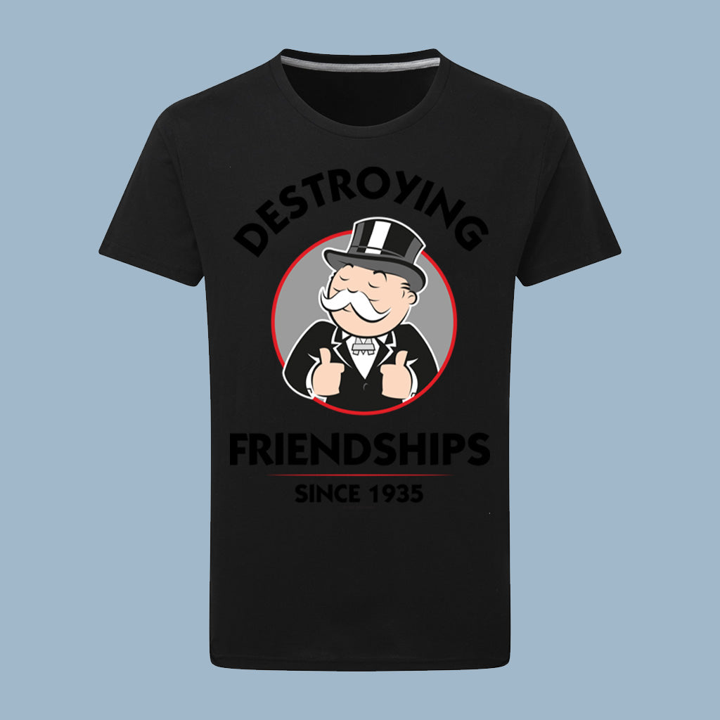 Monopoly Destroying Friendships Thumbs Up T-Shirt