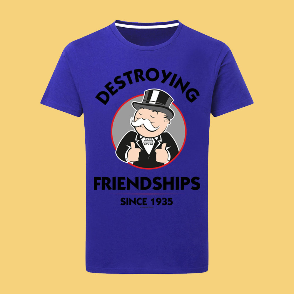 Monopoly Destroying Friendships Thumbs Up T-Shirt
