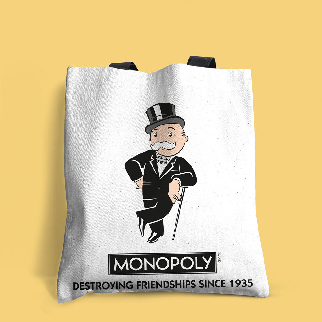 Monopoly Destroying Friendships Cane Edge-to-Edge Tote Bag