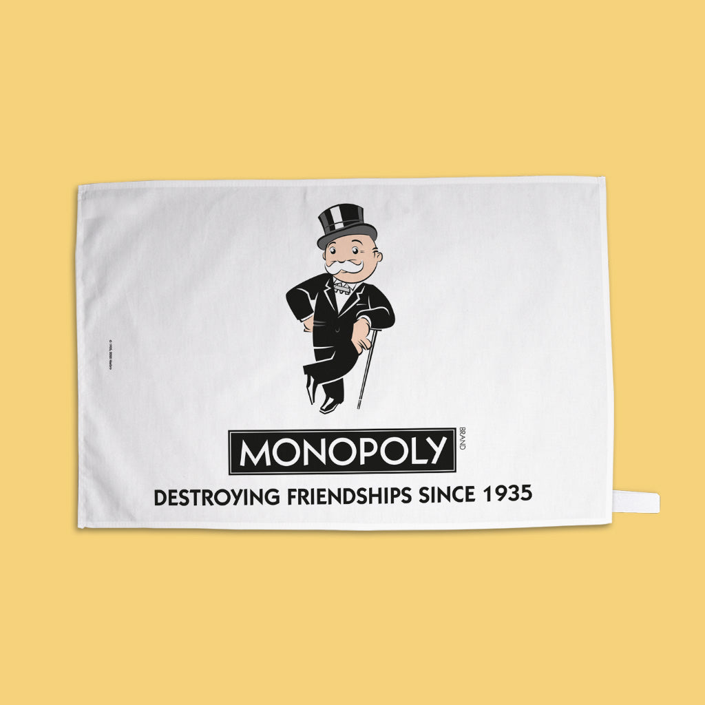 Monopoly Destroying Friendships Cane Tea Towel